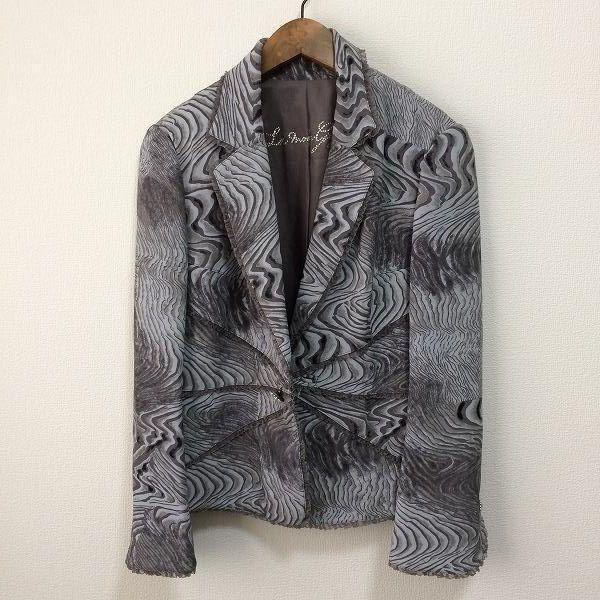 伊太利屋 #anc イタリヤ ジャケット 11 グレー系 総柄