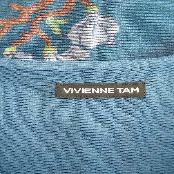 snc ヴィヴィアンタム VIVIENNETAM カットソー 0 緑 半袖 花柄 パワー 