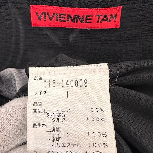 VIVIENNE TAM（ヴィヴィアンタム） #snc ワンピース 1 黒 グレー