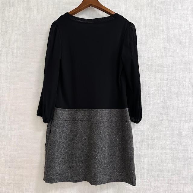 VIVIENNE TAM ワンピース wnc ヴィヴィアンタム VIVIENNETAM ワンピース 0 黒 グレー 七分