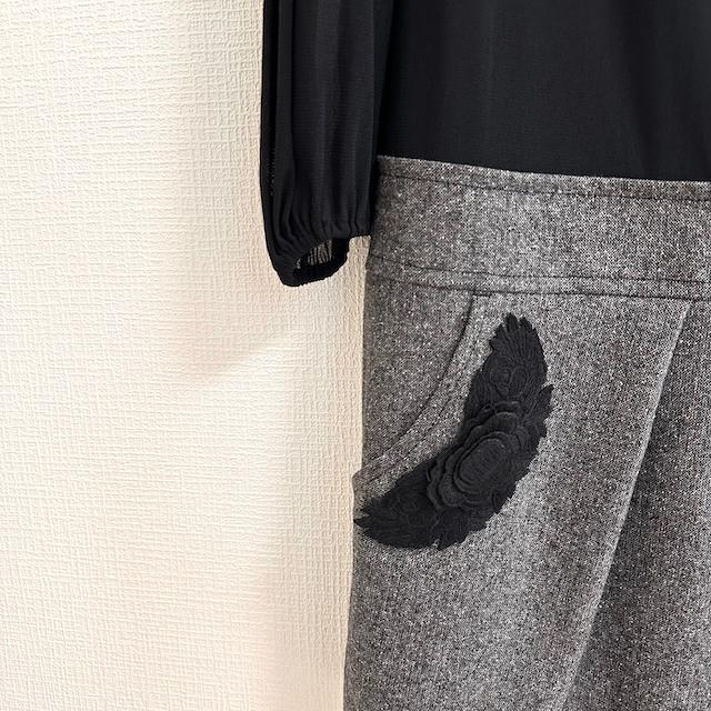 VIVIENNE TAM ワンピース ブラック 0 お出かけ お呼ばれ 華やか VIVIENNE TAM ワンピース ブラック 0 お出かけ お呼ばれ 華やか