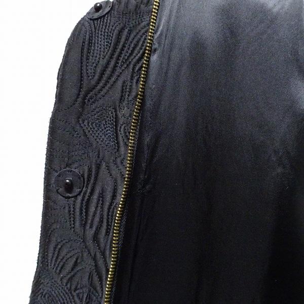 ★激レア★VIVIENNE TAM ヴィヴィアンタム アウター キルト刺繍 黒 wnc ヴィヴィアンタム VIVIENNETAM コート 0 黒 刺繍 総柄