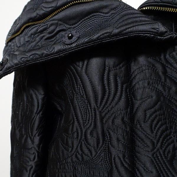 wnc ヴィヴィアンタム VIVIENNETAM コート 0 黒 刺繍 総柄