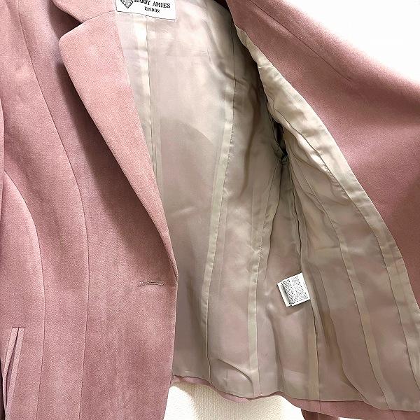 HARDY AMIES（ハーディエイミス） #anc ジャケット 38 ピンク系 ベロア