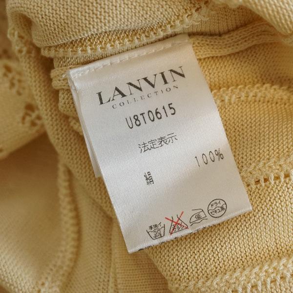anc ランバン LANVIN アンサンブル 38 黄色系 スリーピース シルク 
