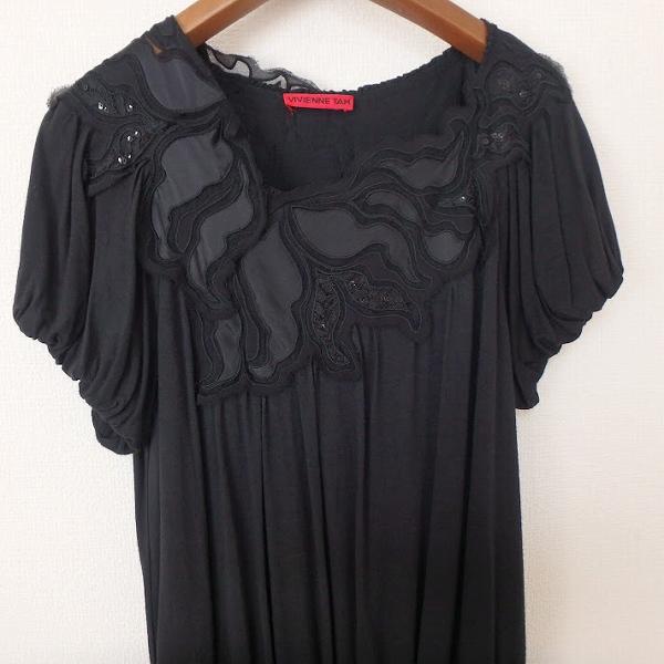 VIVIENNE TAM（ヴィヴィアンタム） #snc チュニック 0 黒 半袖