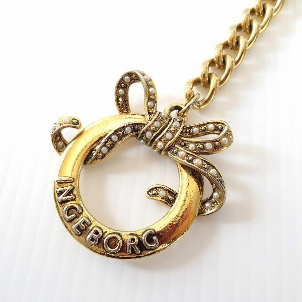 #anzb インゲボルグ INGEBORG チェーンベルト ゴールド レディース [859618] | INGEBORG