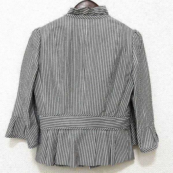 十仁プラザスーツ38 anc 十仁プラザ JujinPlaxaCOUTURE ジャケット 38 グレー 白