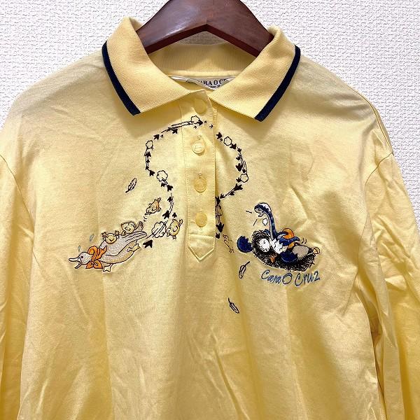 anc キャラオクルス レリアン CARAOCRUZ Leilian ポロシャツ 黄色  