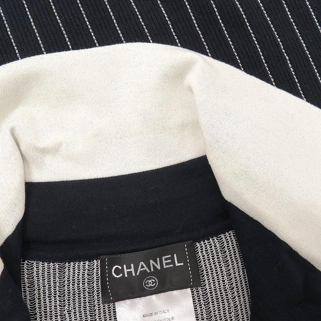CHANEL #spc シャネル ワンピース 36 黒 白 半袖 ストライプ CHANEL #spc シャネル ワンピース 36 黒 白 半袖 ストライプ