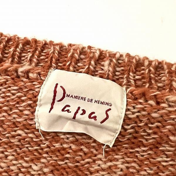 PAPAS（パパス） #wnc ニット・セーター L オレンジ系 メンズ [862557