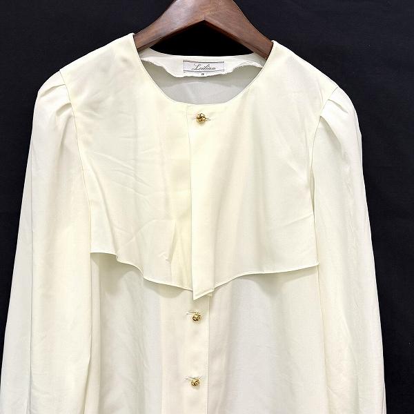 Leilian（レリアン） #anc シャツ・ブラウス 9 アイボリー レディース 