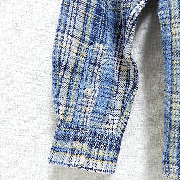 PAPAS（パパス） #wpc 長袖シャツ ネルシャツ チェック L 青系 メンズ