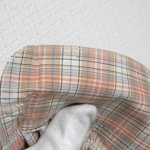 PAPAS（パパス） #apc 長袖シャツ チェック L ピンク 白 メンズ