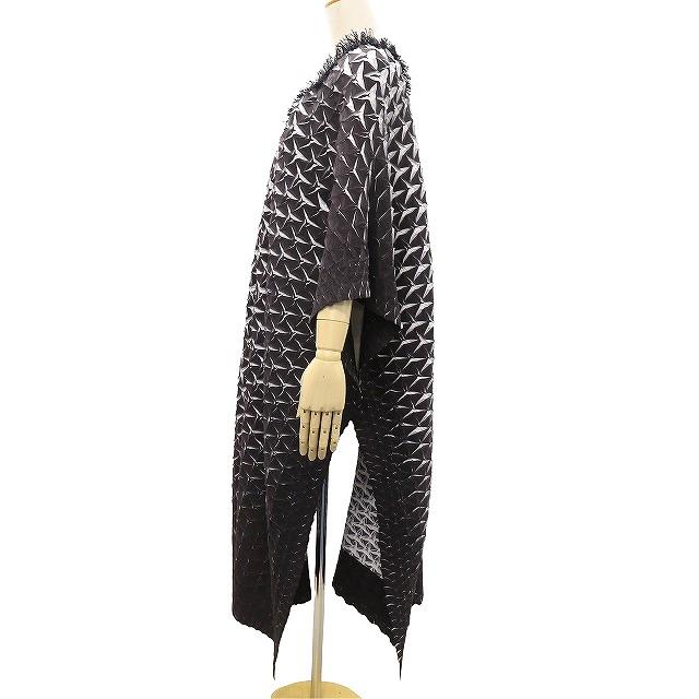 ISSEY MIYAKE（イッセイミヤケ） #apc コート ポンチョ 2 黒系 白 3D