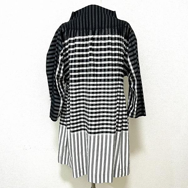 ISSEY MIYAKE（イッセイミヤケ） #apc チュニック 2 黒 白 グレー