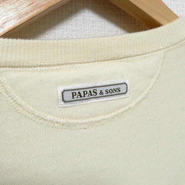 PAPAS #anc パパス Papas トレーナー・パーカー 長袖 ヘンリーネック 