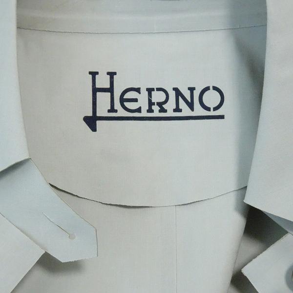#anc ヘルノ Herno コート 44 グレー系 ゴム引き ステンカラー イタリア製 大きいサイズ レディース [863866]｜acil｜06