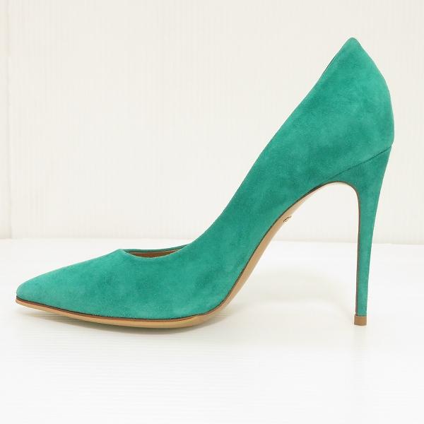 FERRAGAMO（フェラガモ） #ans パンプス 6 C 緑 スエード レザー 