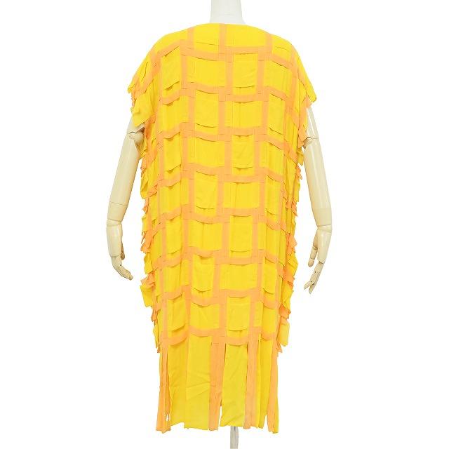 ISSEY MIYAKE（イッセイミヤケ） #spc ワンピース 2 黄色 オレンジ