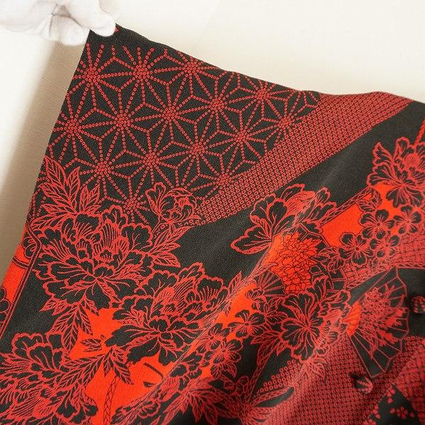 詩仙堂　日本製　ちりめん織　リバーシブル　ケープ　マント　花柄　未使用タグ付き ベルパーチ Belpaci お花ナイロンポンチョ 日本製 洗える レディース