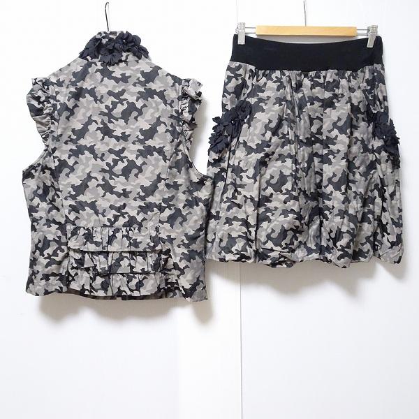 ポテチーノ　お花たくさんの黒のブラウス ファッション通販のNY.ONLINE