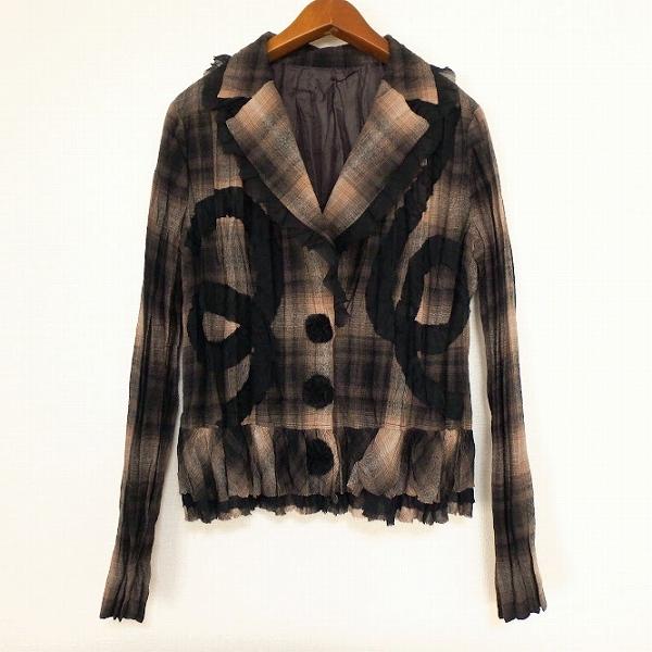 美品✨️ノコオーノ ノーカラージャケット カーディガン ビジュー 42