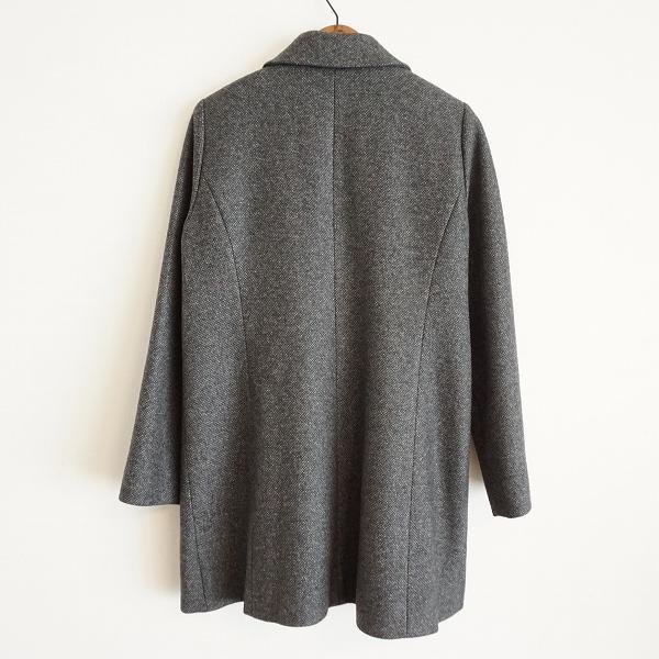 Leilian　コート　Mサイズ　9　グレー Leilian #wnc レリアン コート 9 グレー系 カシミヤ コロンボ