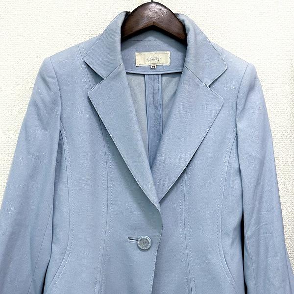 axc ギンザマギー 銀座マギー パンツスーツ 40 水色 セットアップ