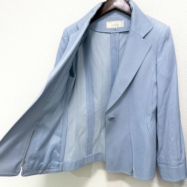 axc ギンザマギー 銀座マギー パンツスーツ 40 水色 セットアップ