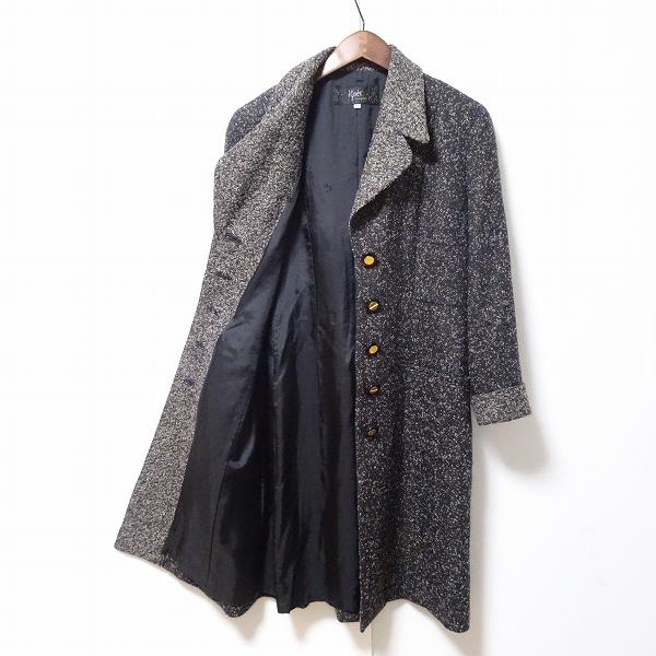 銀座マギー #wnc イネス ignes コート 40 グレー系 ツイード ラメ 美品