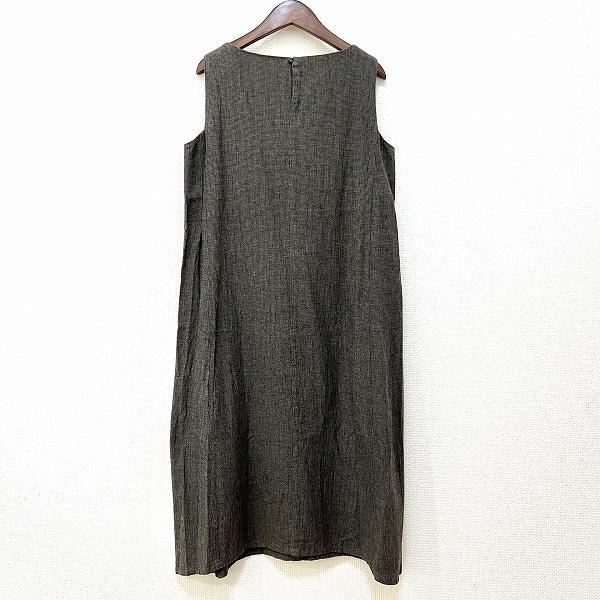 snc エヴァムエヴァ evam eva ワンピース 1 茶系 黒 ノースリーブ 千鳥  