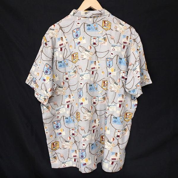 PAPAS ISLAND  シャツ　Ｌサイズ PAPAS #snc パパス アイランド ISLAND 半袖シャツ アロハシャツ