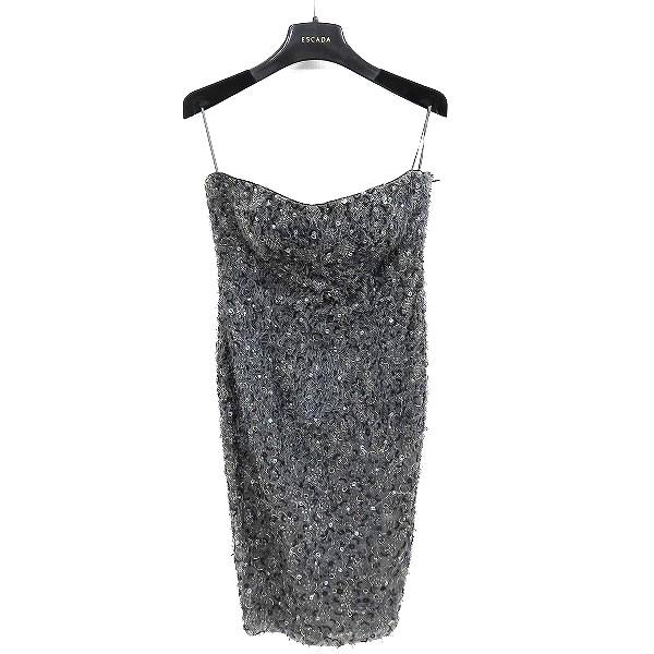 ESCADA（エスカーダ） #snc ワンピース ドレス 34 グレー ビーズ