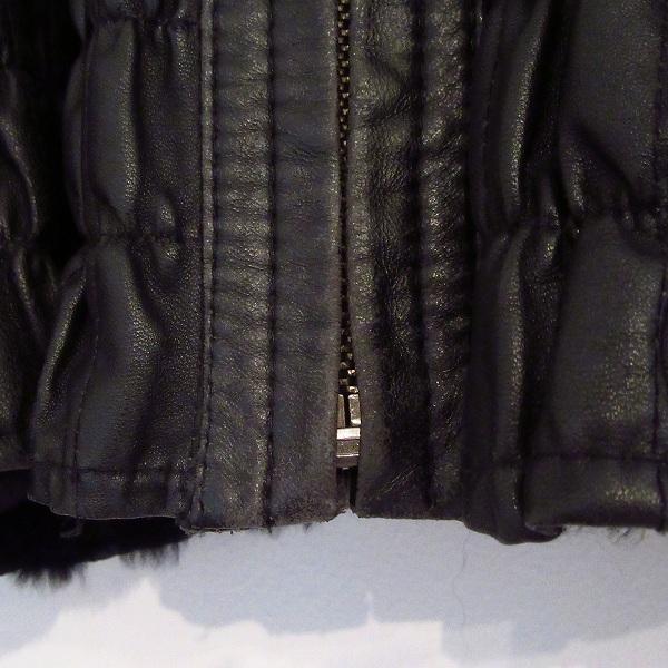 wnc インポートロッサ import Rossa ジャケット 46 黒 羊革 ファー
