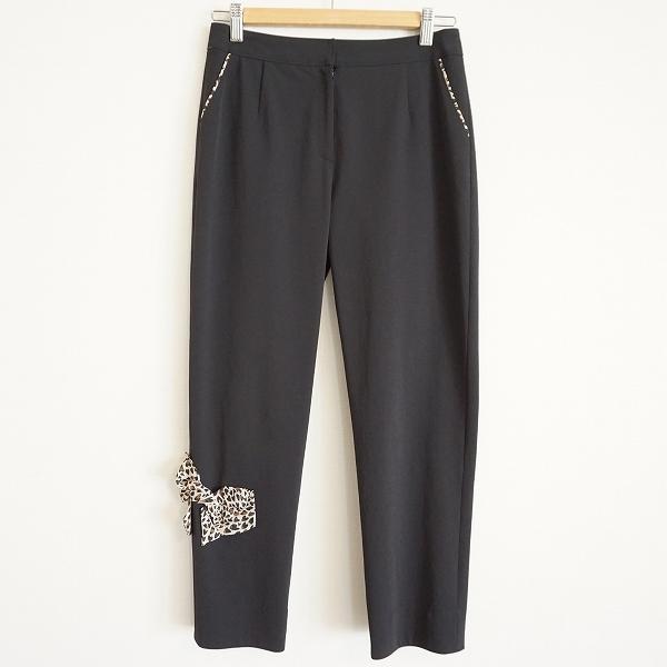 anc インポートロッサ import Rossa パンツ 42 黒系 ストレッチ リボン 