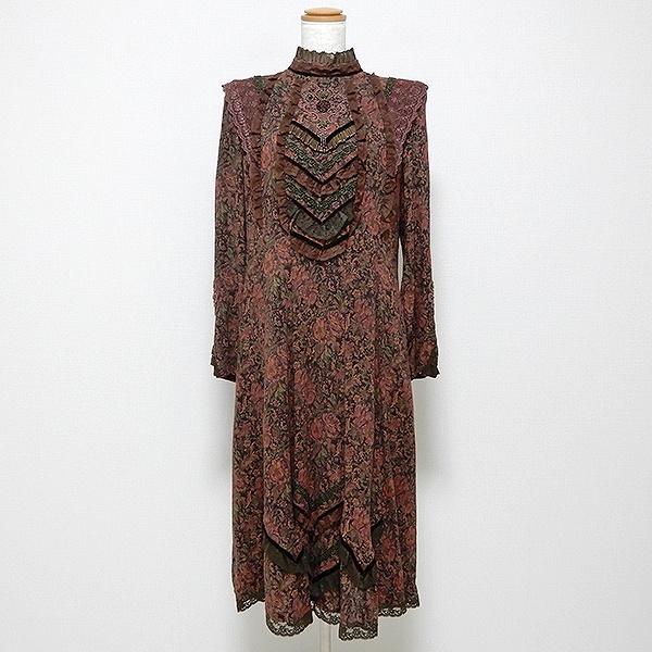 anc ノンノンドール nonnondorl ワンピース 長袖 ロング レース 花  