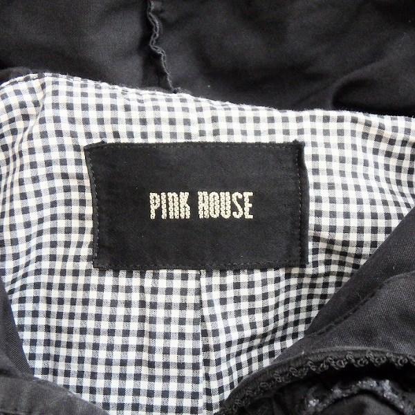 #anc ピンクハウス PINKHOUSE コート 紺 ロング フリル フード付き レディース [871034]｜acil｜06