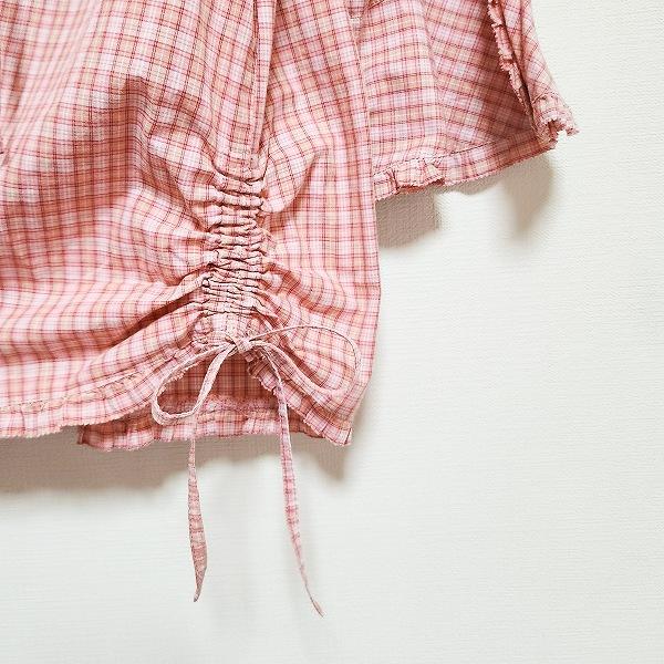 snc ピンクハウス PINKHOUSE シャツ ブラウス L ピンク ギンガム