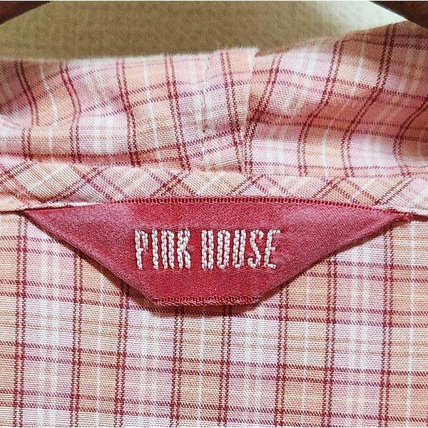 snc ピンクハウス PINKHOUSE シャツ ブラウス L ピンク ギンガム