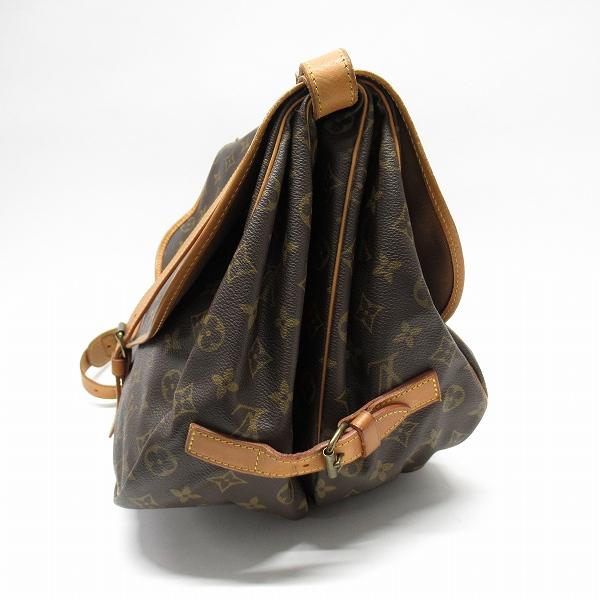 LOUIS VUITTON ショルダーバッグ モノグラム ソミュール 35 茶