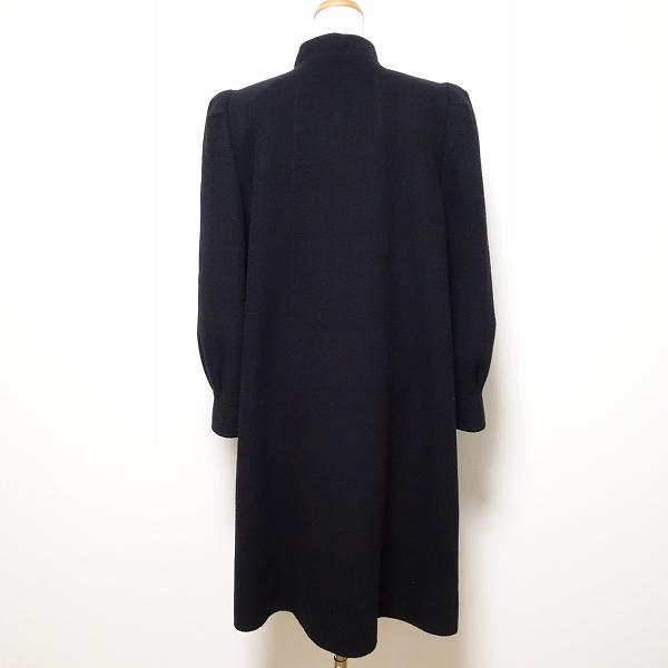 o*ん様 【未使用】レリアン カシミヤコート 9号 Leilian #wnc レリアン コート 9 黒 カシミヤ スタンドカラー