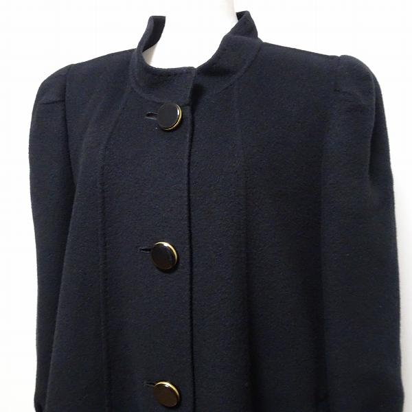 o*ん様 【未使用】レリアン カシミヤコート 9号 Leilian #wnc レリアン コート 9 黒 カシミヤ スタンドカラー