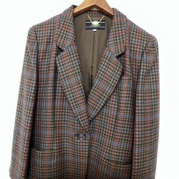 Leilian（レリアン） #wnc ジャケット 11 茶 赤 青 イタリア製生地