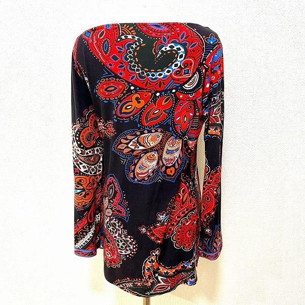 レオナールのチュニック LEONARD◇チュニック/40/コットン/BLK/総柄/0399612