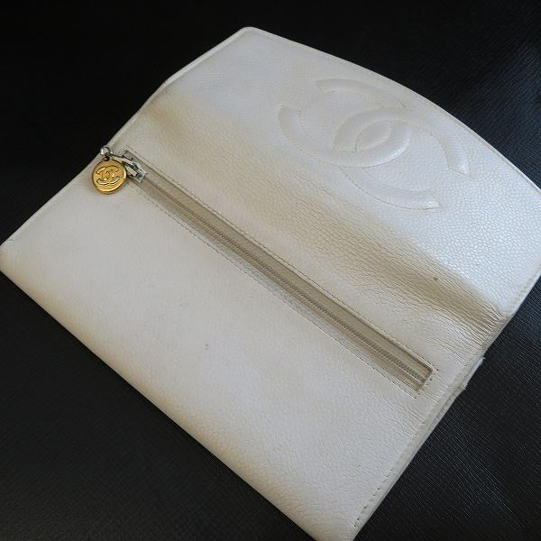 CHANEL（シャネル） #apzw 長財布 キャビアスキン ココマーク ゴールド