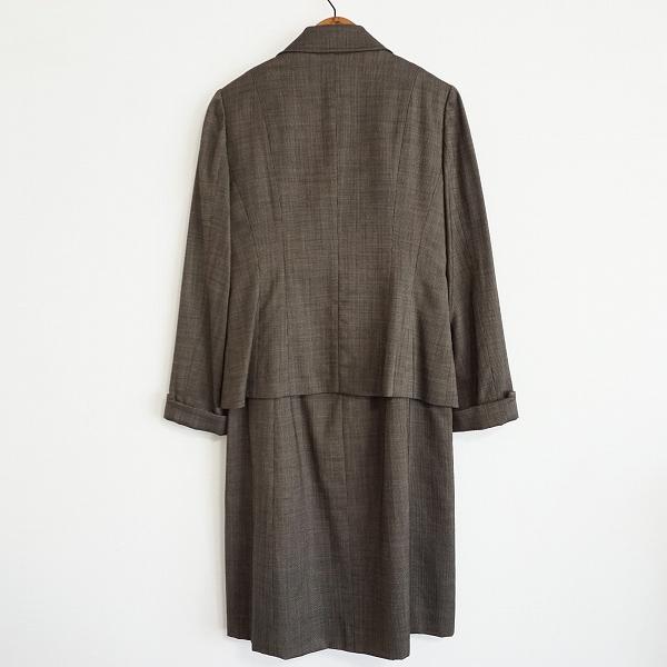 Leilian（レリアン） #anc セットアップ 7 茶系 ワンピーススーツ 