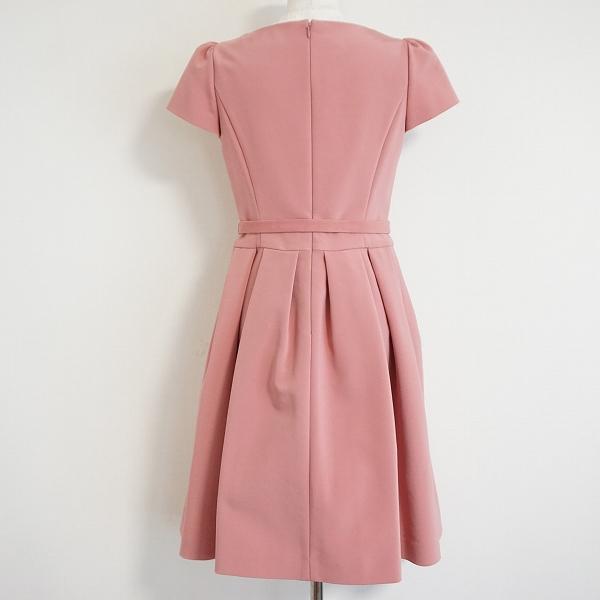 美品⁂エムズグレイシー ワンピース リボン ピンク 半袖 M'S GRACY（エムズグレイシー） #snc ワンピース 36 ピンク系 半袖