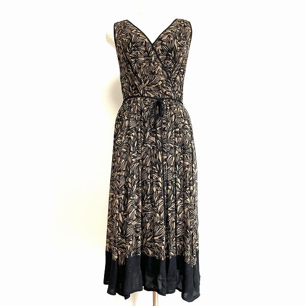 DKNY シルクマキシ丈ワンピース