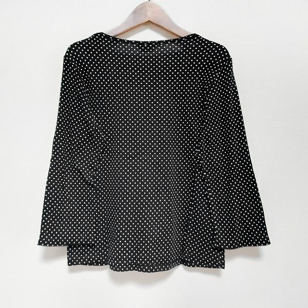 INGEBORG #anc インゲボルグ カットソー 15 黒 白 ドット レース T 